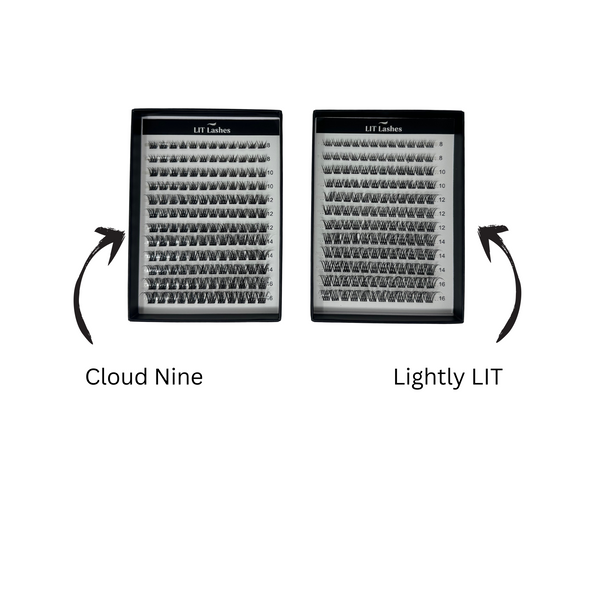 LIT Lashes Starter Pack - Cloud Nine Curve D