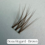 Beau Regard - Mixed Length Glued Lashes BROWN