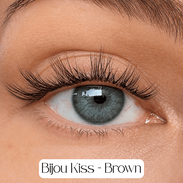 Bijou Kiss - Mixed Length Glued Lashes BROWN