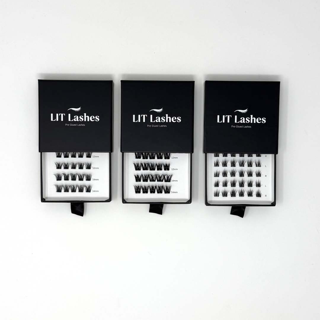Bundle of 3 - Press Ons - LIT Lashes