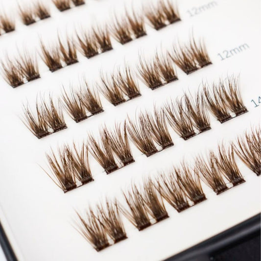Dolly Dash - Mixed Length Press-On Lashes BROWN - LIT Lashes