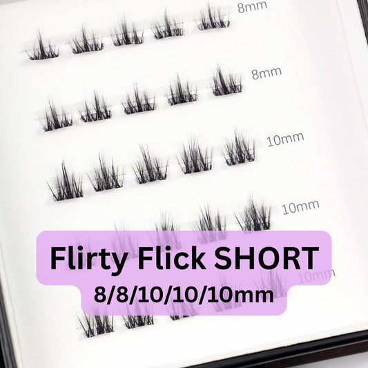 Flirty Flick - Mixed Length Press-On Lashes - LIT Lashes