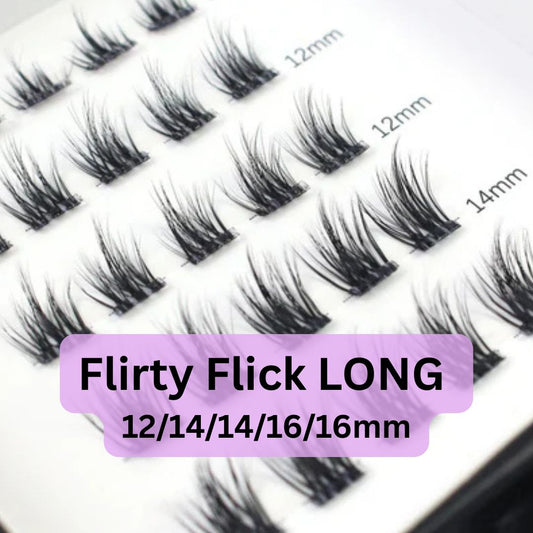 Flirty Flick - Mixed Length Press-On Lashes - LIT Lashes