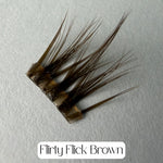 Flirty Flick - Mixed Length Press-On Lashes BROWN