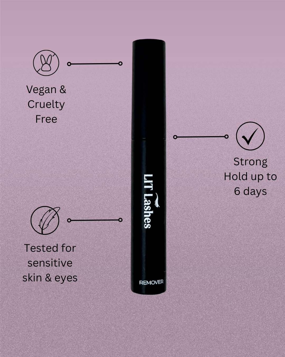 Lash Glue Remover for LIT Glued Lashes - LIT Lashes