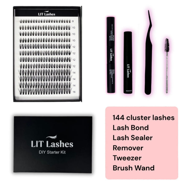 LIT Lashes Starter Pack - Pixie Pop Curve C - LIT Lashes