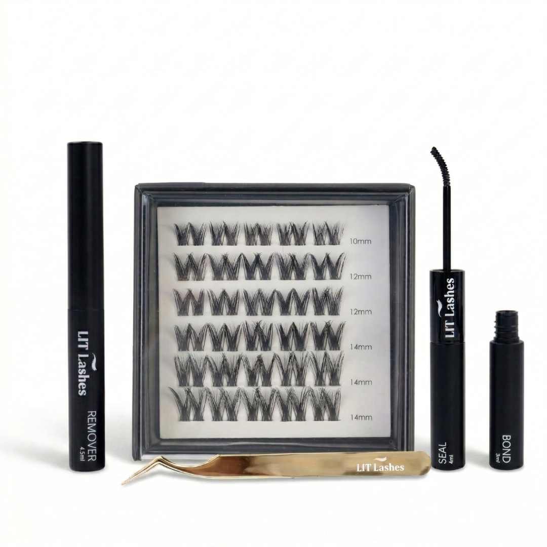LIT Signature Starter Set, Glued Lashes, 1 Box - LIT Lashes