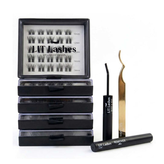 LIT Signature Starter Set, Glued Lashes, 5 Boxes - LIT Lashes