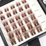 Mirage Kiss - Mixed Length Glued Lashes BROWN