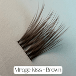 Mirage Kiss - Mixed Length Glued Lashes BROWN