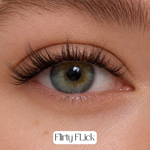 Pack of 4 - Press On Lashes, Mixed Lengths + FREE tweezers - LIT Lashes