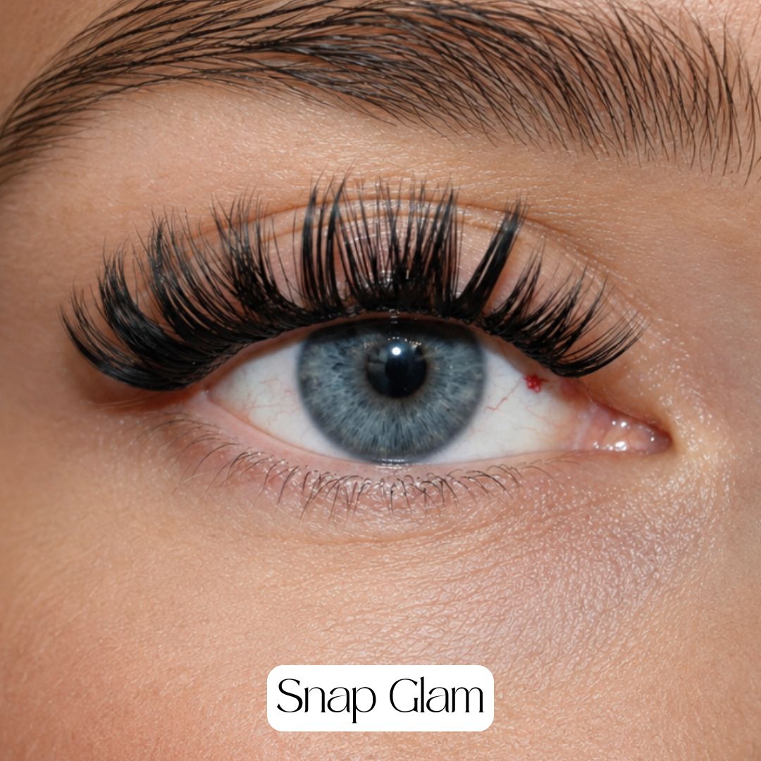Pack of 6 - Press On Lashes, Mixed Lengths + FREE tweezers - LIT Lashes
