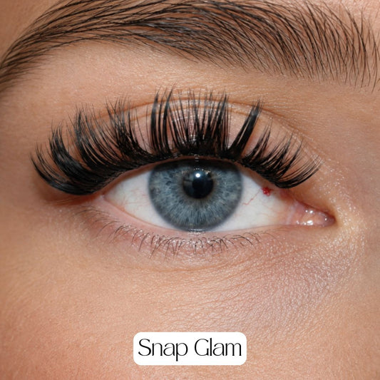 Pack of 6 - Press On Lashes, Mixed Lengths + FREE tweezers - LIT Lashes