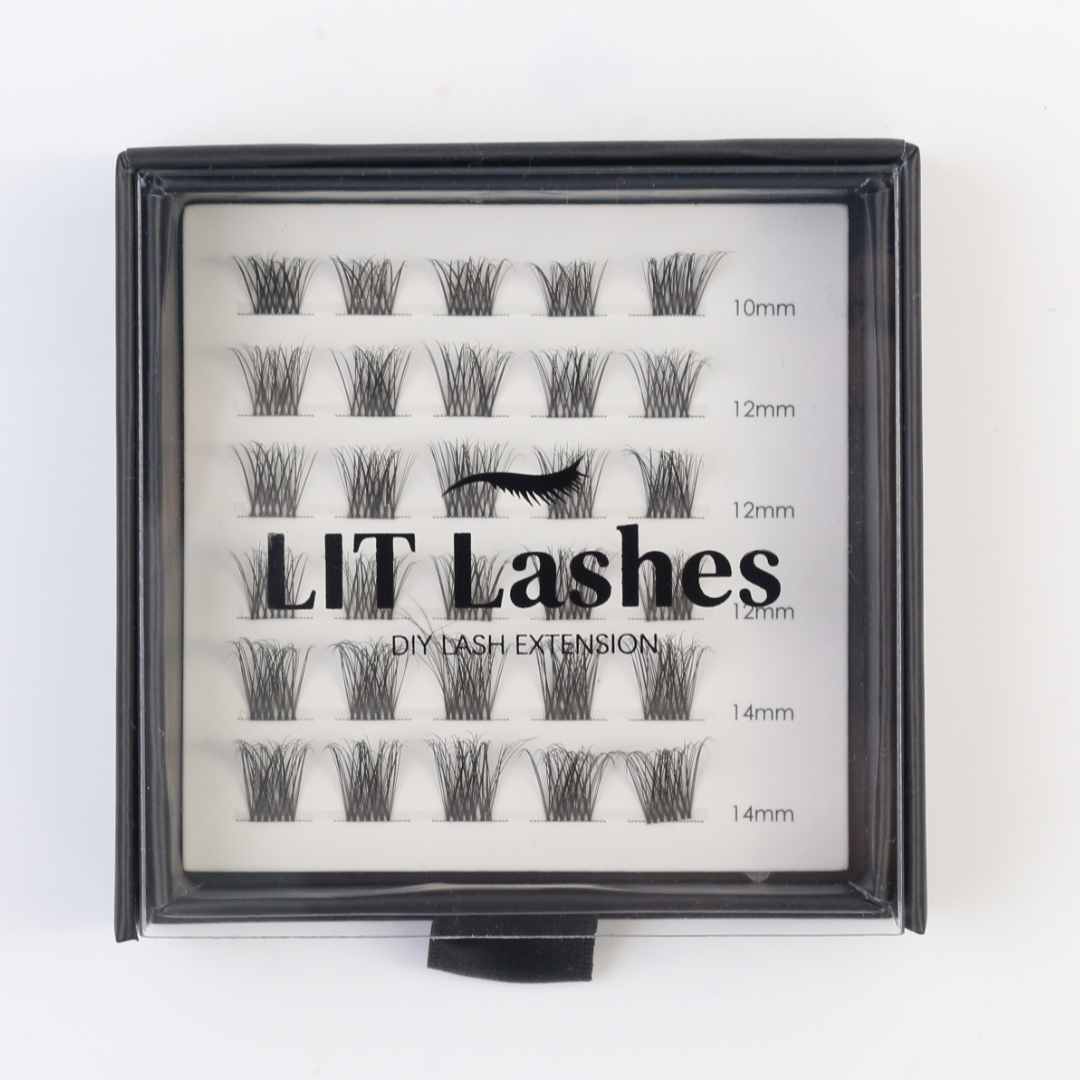 Pure Pop - Mixed Length Glued Lashes - LIT Lashes
