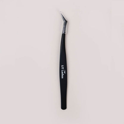 Sharp Tipped Non - Stick Tweezer WHITE - LIT Lashes