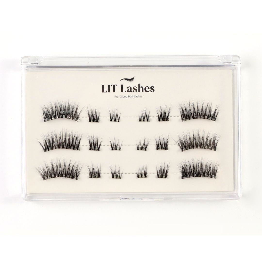 Silk Sweep - Pre-Glued Half Lashes - LIT Lashes