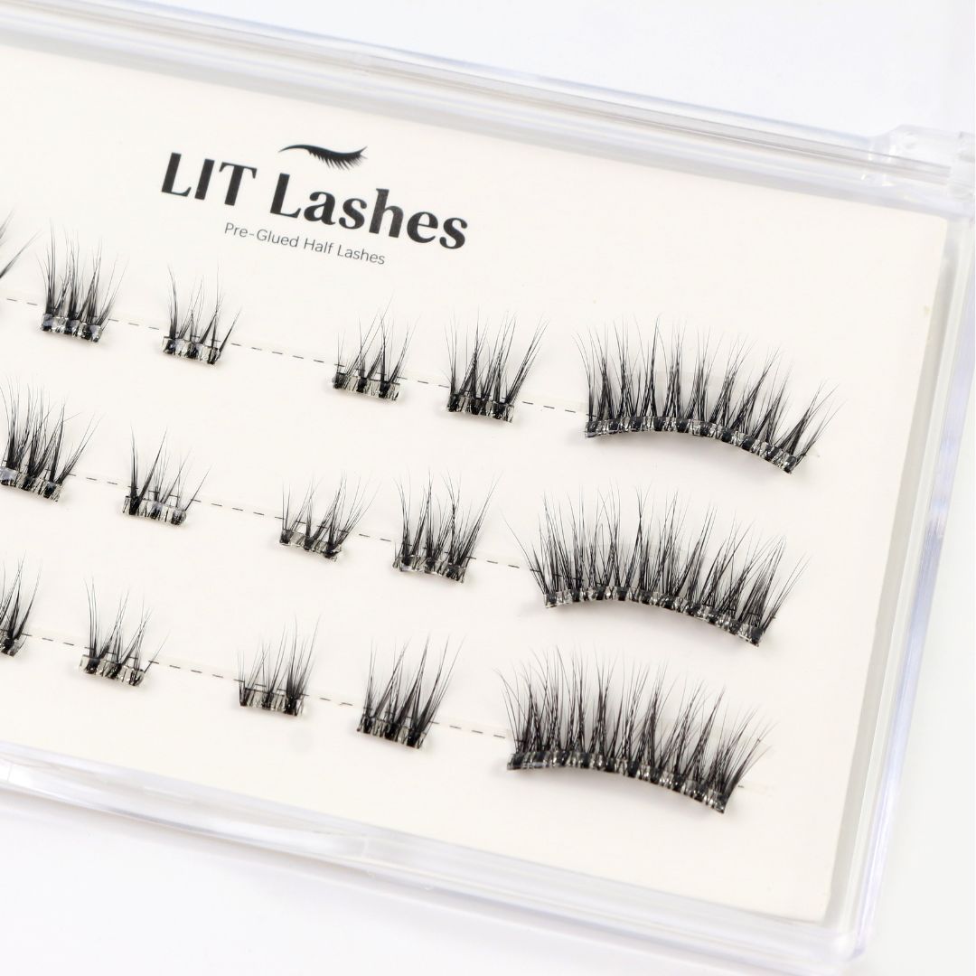 Silk Sweep - Pre-Glued Half Lashes - LIT Lashes