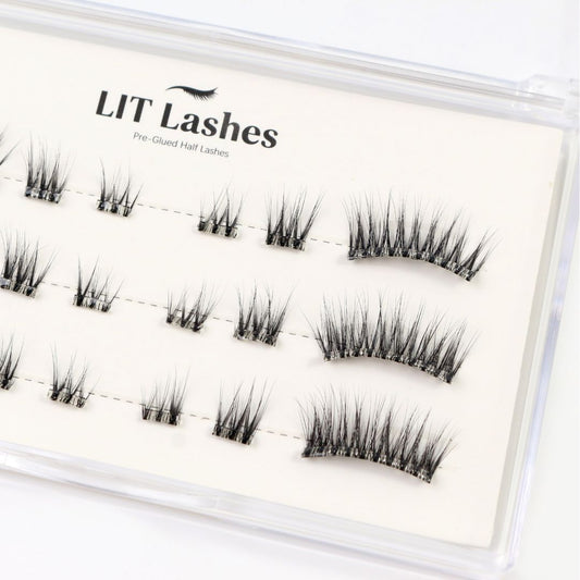 Silk Sweep - Pre-Glued Half Lashes - LIT Lashes