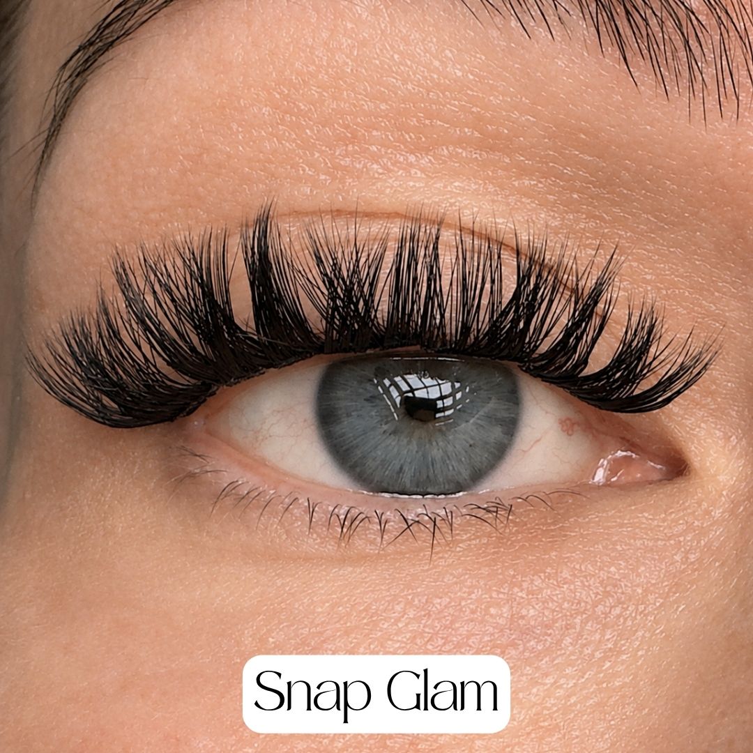 Snap Glam worn on an eye