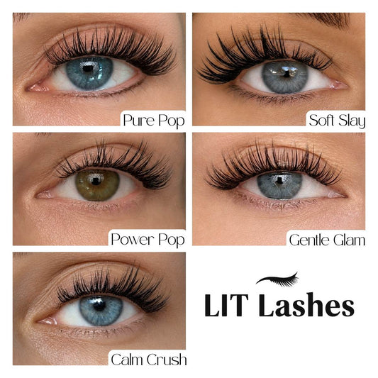 Soft Slay - Mixed Length Glued Lashes - LIT Lashes