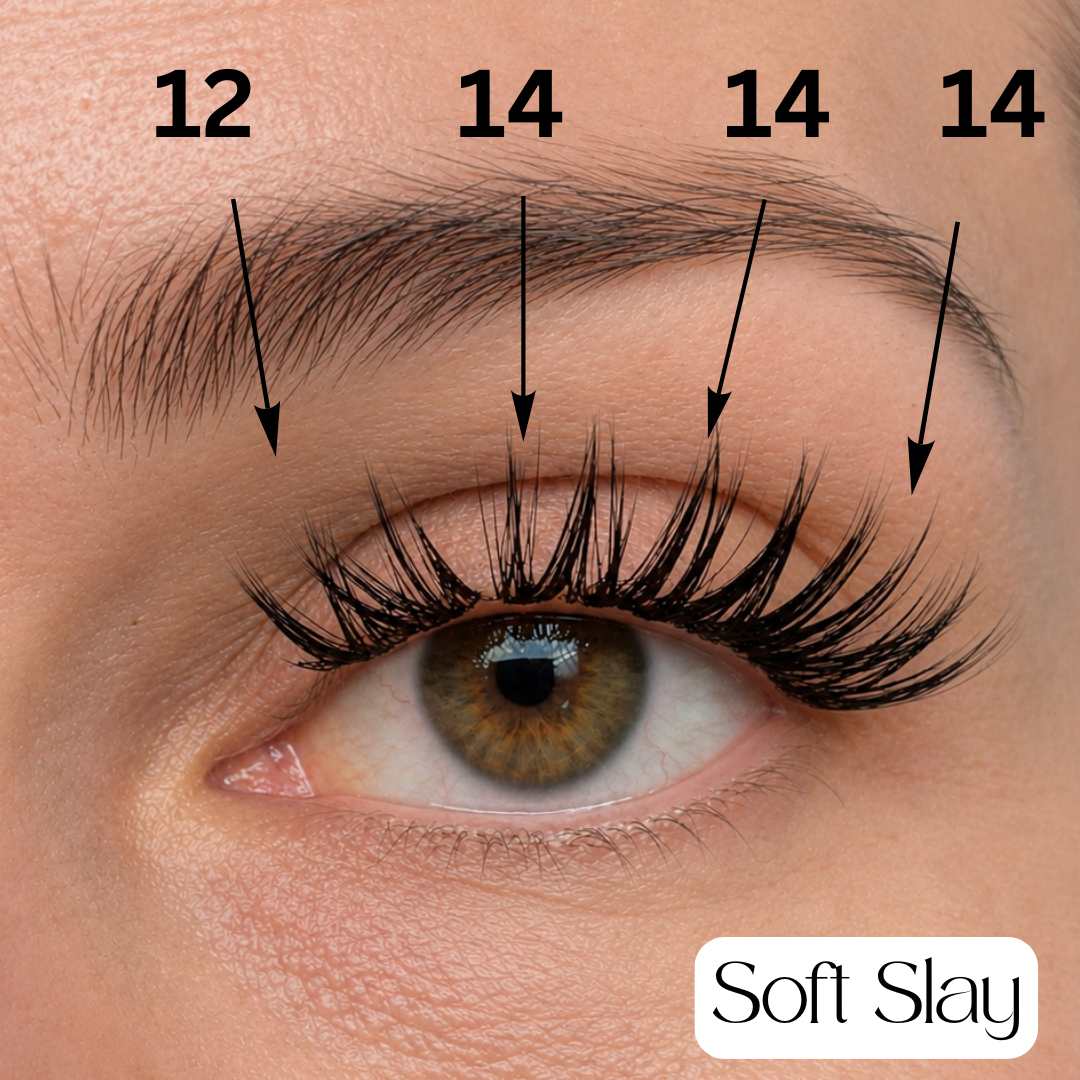 Soft Slay - Mixed Length Glued Lashes - LIT Lashes