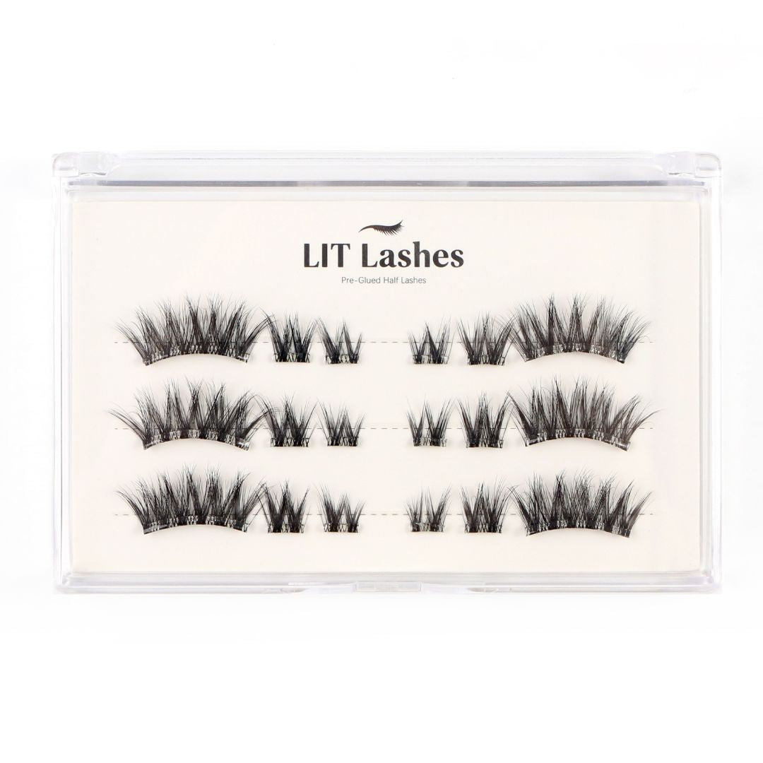 Velvet Wink - Pre-Glued Half Lashes - LIT Lashes