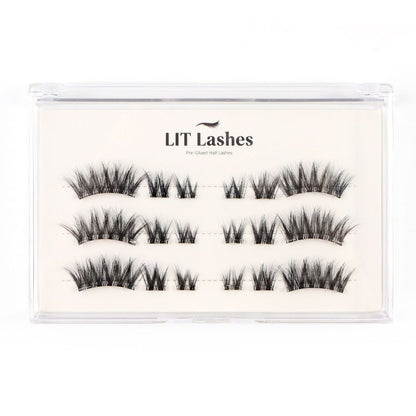 Velvet Wink - Pre-Glued Half Lashes - LIT Lashes