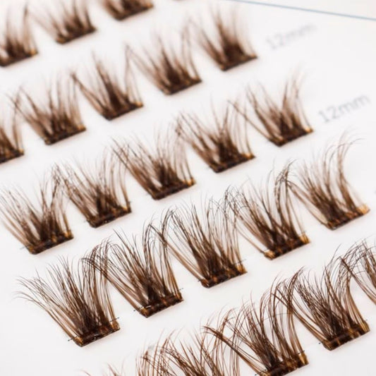 Whimsy Wink - Mixed Length Press-On Lashes BROWN - LIT Lashes